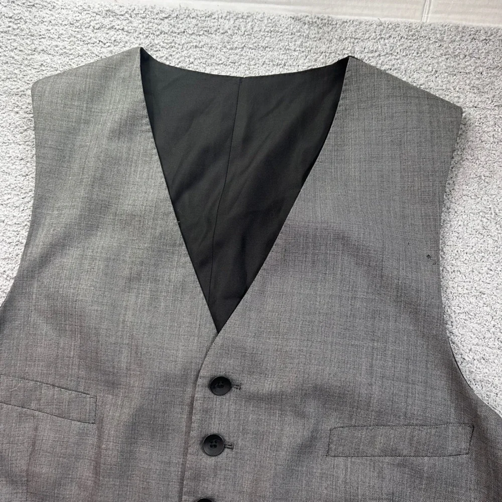 Rag & Bone Vest Hand Tailored New York Black L Quiet Luxury with dust bag  flaw